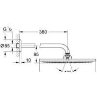 Grohe Rainshower Cosmopolitan 310 26066GN0 (холодный рассвет, матовый) Image #2