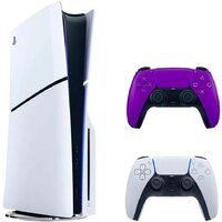 Sony PlayStation 5 Slim CFI-2000A (2 геймпада, белый/фиолетовый) Image #2