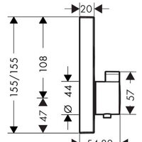 Hansgrohe ShowerSelect 15763990 (полированный золотой оптик) Image #3