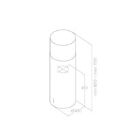 Elica Tube Pro Island BL MAT/A/43 Image #3