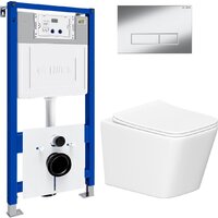 Lauter Square 214903 с кнопкой 219701HD (узкая, хром) Image #2