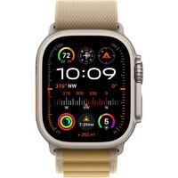 Apple Watch Ultra 2 LTE 49 мм (титановый корпус, титановый/бежевый, ремешок из полиэстера L) Image #2