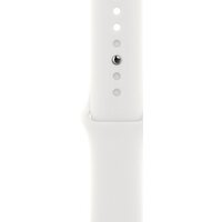 Apple Watch SE 2 40 мм (алюминиевый корпус, серебристый/белый, спортивный силиконовый ремешок S/M) Image #3