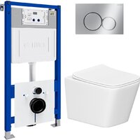 Lauter Square 214903 с кнопкой 219701E (круглая, хром) Image #2