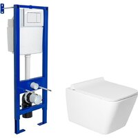 Saniteco KW-9004W + Berges АТОМ 410 040333 (с кнопкой)