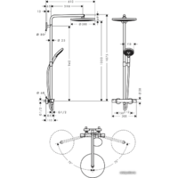 Hansgrohe Raindance Select S 300 2jet Showerpipe [27133400] Image #2