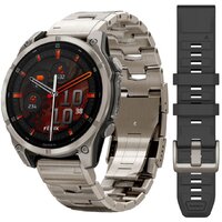 Garmin Fenix 8 Sapphire, Titanium 47мм (светло-серый, титановый ремешок) Image #1