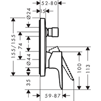 Hansgrohe Talis E 71474990 (золотистый) Image #2
