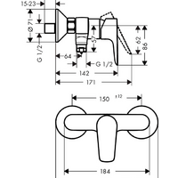 Hansgrohe Talis E 71760990 (золотистый) Image #2