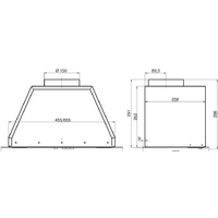 Elikor Врезной блок Flat 52П-650-К3Д (топленое молоко) (154175) Image #2