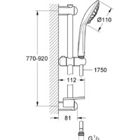 Grohe Euphoria 110 Massage 27226AL1 (темный графит, матовый) Image #2