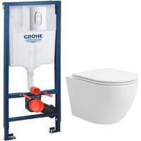 Lauter Vortex 2110830 + GROHE Rapid SL 39504000 с кнопкой (округлая, хром)