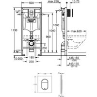 Lauter Vortex 2110830 + GROHE Rapid SL 39504000 с кнопкой (округлая, хром) Image #25