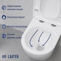 Lauter Vortex 2110830 + GROHE Rapid SL 38772001 с кнопкой (прямоугольная, хром) Image #4