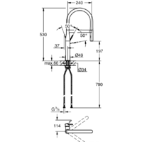 Grohe Essence 30294AL0 (темный графит, матовый) Image #3