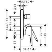 Hansgrohe Talis E 71474000 (хром) Image #2