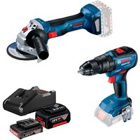 Bosch 0615990M8S (болгарка, шуруповерт, 2 АКБ)