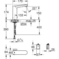 Grohe Eurosmart Cosmopolitan E 36422000 Image #2