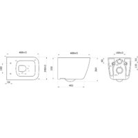 Berges Wasserhaus Quattro S Rimless 043364 (с сиденьем и кнопкой смыва) Image #10