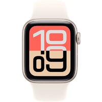 Apple Watch SE 3 40 мм (алюминиевый корпус, звездный свет/звездный свет, спортивный силиконовый ремешок M/L) Image #2