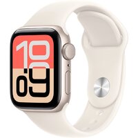 Apple Watch SE 3 40 мм (алюминиевый корпус, звездный свет/звездный свет, спортивный силиконовый ремешок M/L) Image #1