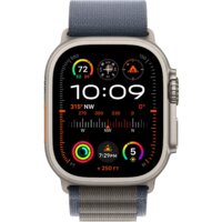 Apple Watch Ultra 2 LTE 49 мм (титановый корпус, титановый/синий, текстильный ремешок размера L) Image #2