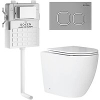 Roxen Antares в комплекте с инсталляцией Attach 5 в 1 966947 (кнопка: хром матовый)