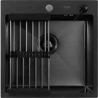 ARFEKA ECO AR мойка 500*500, коландер, дозатор Black Decor Image #3