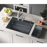 Roxen Simple 560220-70B PVD графит (с коландером и дозатором)