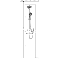 Hansgrohe Raindance Select 240 Showerpipe (27115000) Image #2
