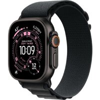 Apple Watch Ultra 3 LTE 49 мм (титановый корпус, черный/черный, текстильный ремешок размера M) Image #1