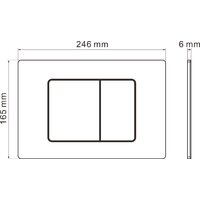 Roxen Cube bidet в комплекте с инсталляцией StounFix Dual Fresh 6 в 1 968439 (кнопка: сатин) Image #13