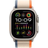 Apple Watch Ultra 2 LTE 49 мм (титановый корпус, титановый/бежево-оранжевый, нейлоновый ремешок размера M/L) Image #2