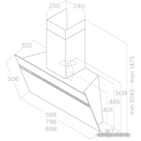 Elica Stripe WH/A/90/LX PRF0100995C Image #3