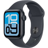 Apple Watch SE 3 40 мм (алюминиевый корпус, полуночный/полуночный, спортивный силиконовый ремешок S/M) Image #1