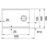 Franke Kubus 2 KNG 110-62 125.0512.515 (оникс) Image #2