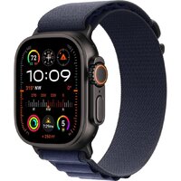 Apple Watch Ultra 2 LTE 49 мм (титановый корпус, черный/синий, ремешок из полиэстера M)