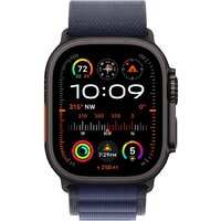 Apple Watch Ultra 2 LTE 49 мм (титановый корпус, черный/синий, ремешок из полиэстера M) Image #2