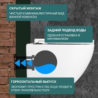 Saniteco KW-9003W Single Hole + Berges АТОМ 410 040333 (с кнопкой) Image #4