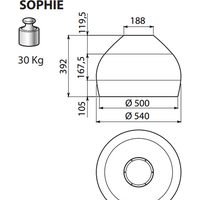 Falmec Sophie Circle-Tech Island 54 600 м3/ч (белый) Image #2