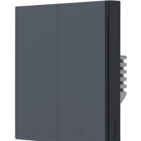 Aqara Smart Wall Switch H1 двухклавишный c нейтралью (графит)