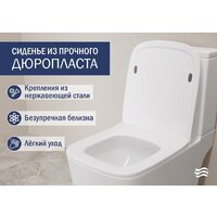 Lauter W09 P-TRAP с жестким сиденьем и микролифтом 21900002 (горизонтальный выпуск) Image #4