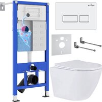 Roxen Antares в комплекте с инсталляцией StounFix Dual Fresh 6 в 1 569295 (кнопка: белый глянец) Image #1