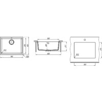 Aquasanita Fast SQF 103 (черный металлик 601) Image #2