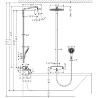 Hansgrohe Raindance Select 360 Showerpipe для ванны (27113000) Image #2