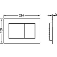 Grado GD-W201T + TECE Kit 9400413 (с кнопкой смыва) Image #13