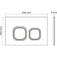 Roxen Boro в комплекте с инсталляцией StounFix Dual Fresh 6 в 1 540025 (кнопка: белый глянец) Image #20