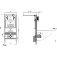 Roxen Boro в комплекте с инсталляцией StounFix Dual Fresh 6 в 1 540025 (кнопка: белый глянец) Image #19