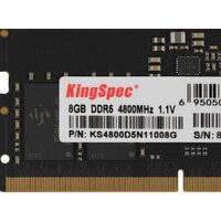 KingSpec 8ГБ DDR5 SODIMM 4800 МГц KS4800D5N11008G Image #3