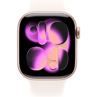 Apple Watch Series 11 42 мм (алюминиевый корпус, розовое золото/легкие румяна, спортивный силиконовый ремешок M/L) Image #2